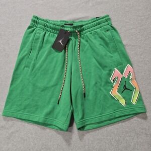 JORDAN Sport DNA HBR Fleece Shorts NWT Size Small Green Flight Jumpman 23